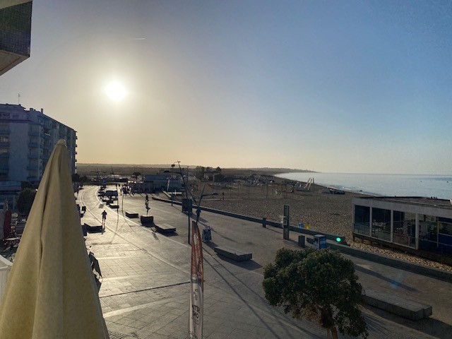 Morgens vom Balkon aus
