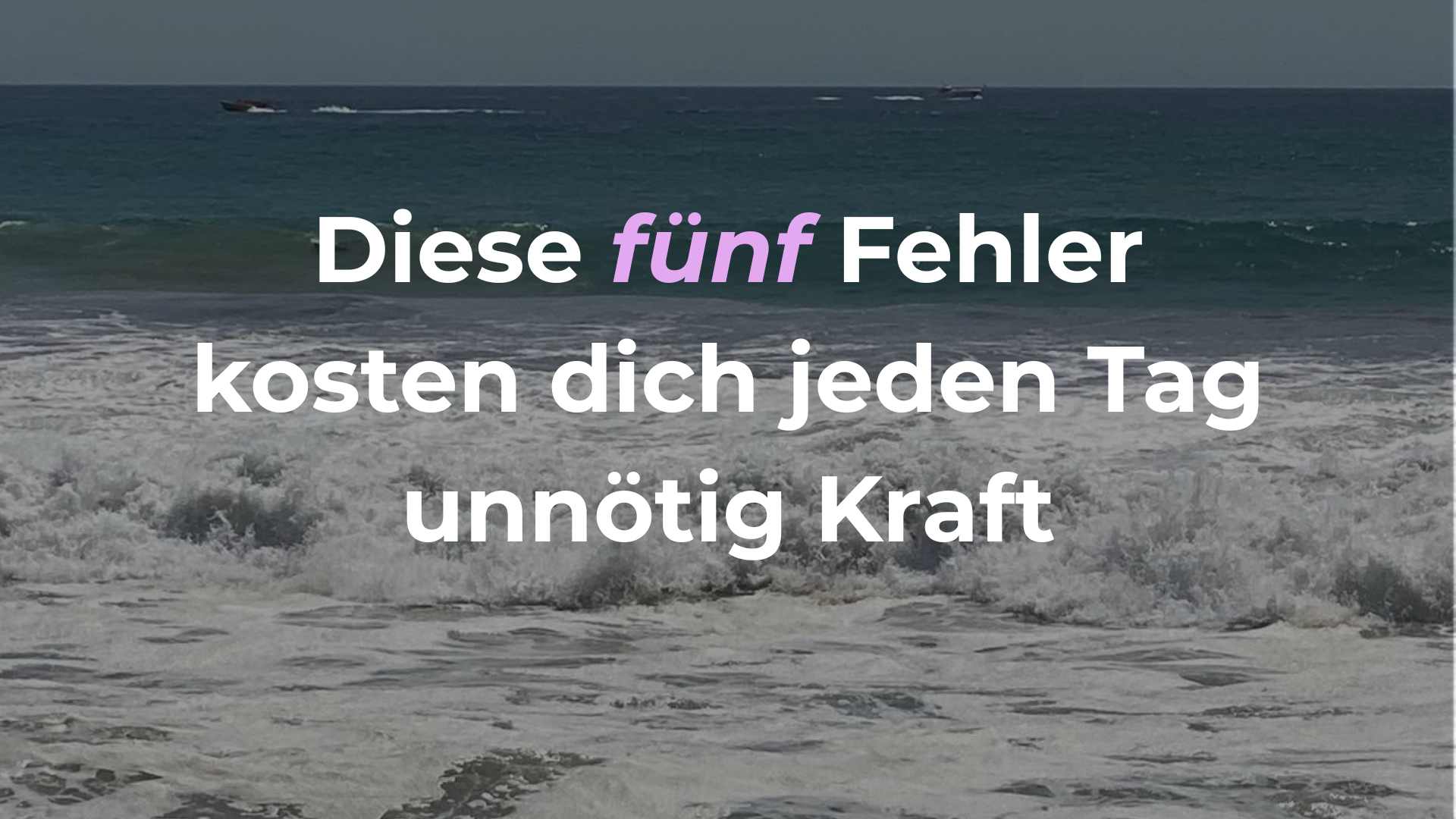Diese fünf Fehler kosten dich jeden Tag unnötig Kraft